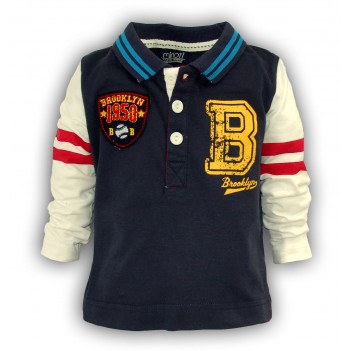 Marškinėliai berniukui Minoti "Brooklyn 1958" mėlynos sp.
